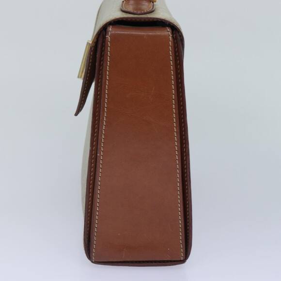 CELINE Macadam Canvas Hand Bag Pvc Leather Beige - Picture 5 of 12